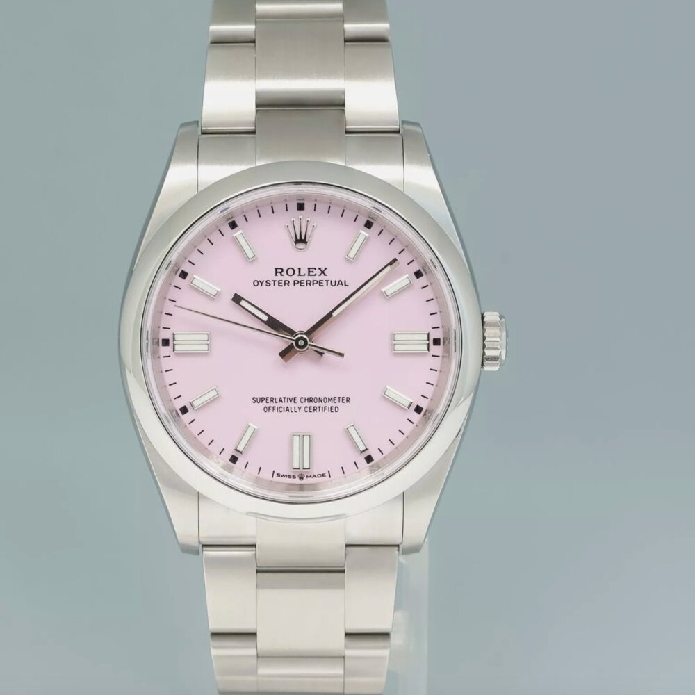 New 2024 Rolex Pink Candy Dial Oyster Watch